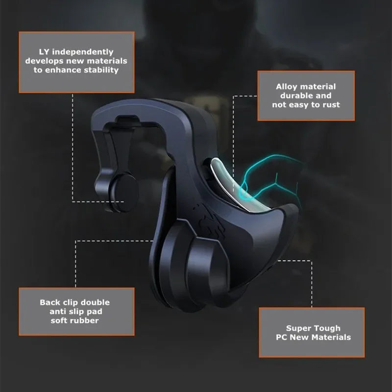 2PCS PUBG Mobile L1 R1 Game Triggers – Universal Phone Controller