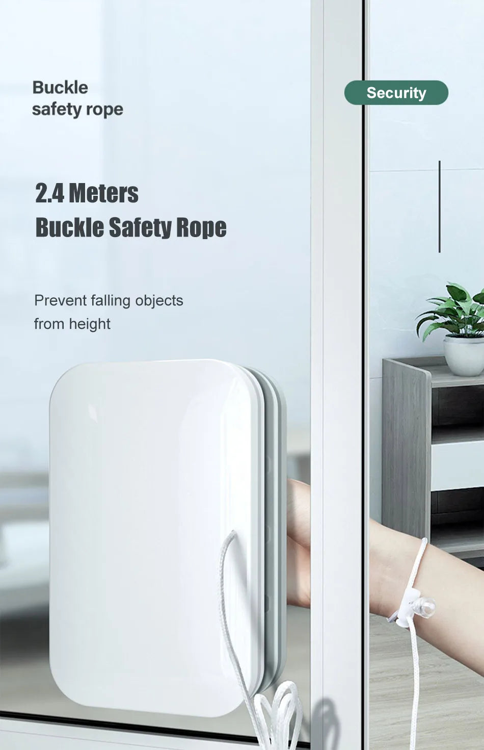 Magnetic Double-Sided Window Cleaner