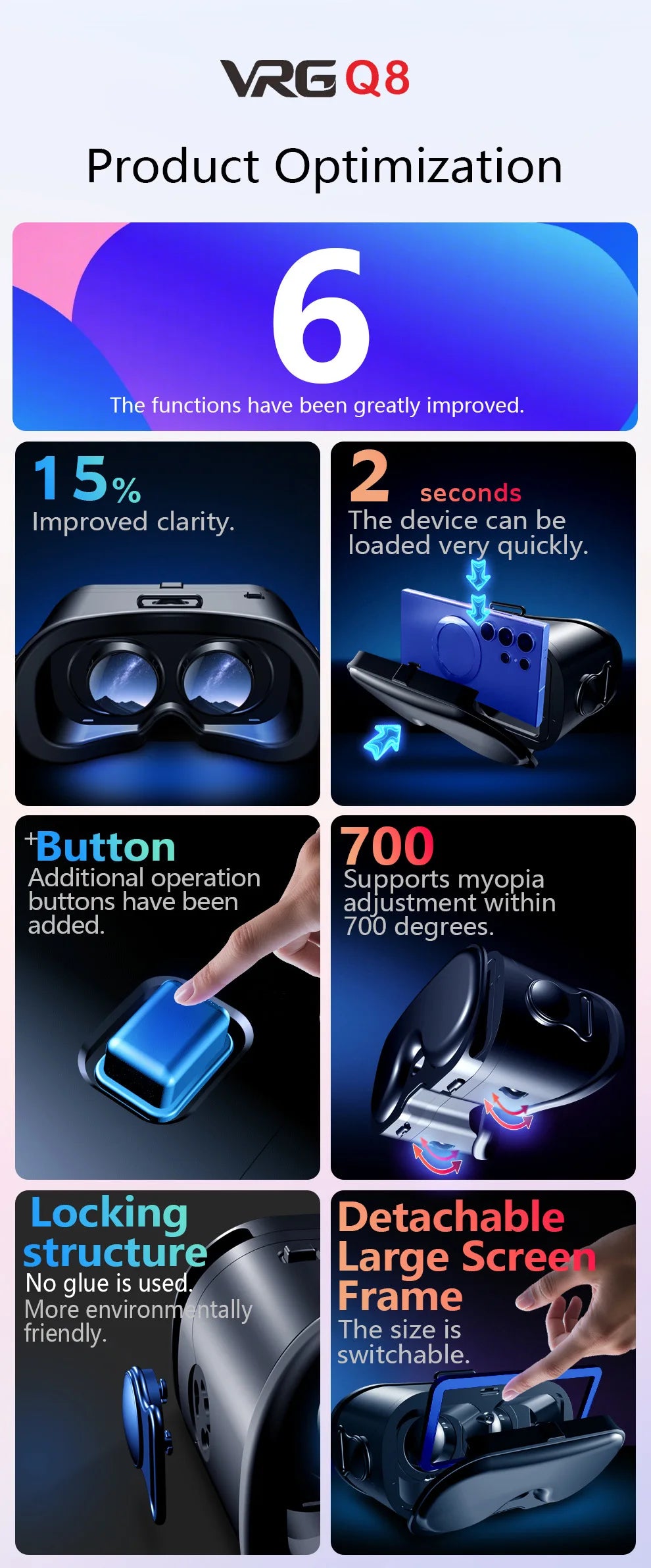 3D VR Headset for iPhone & Android
