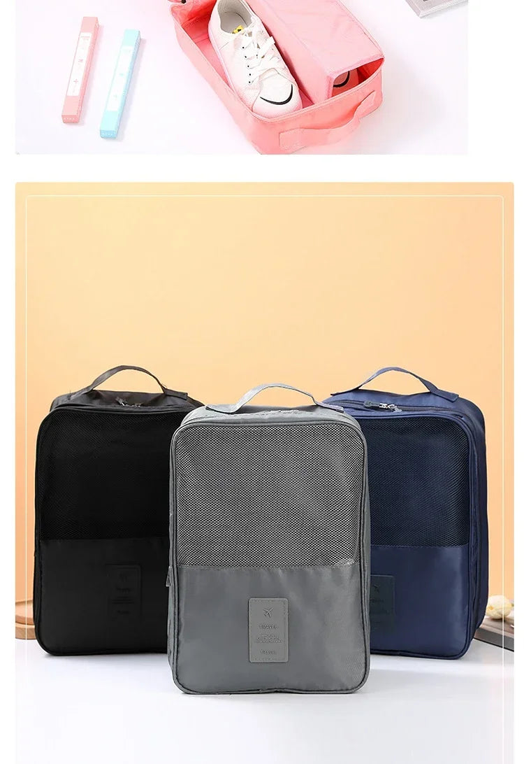 3-Layer Portable Travel Shoe Organizer Bag