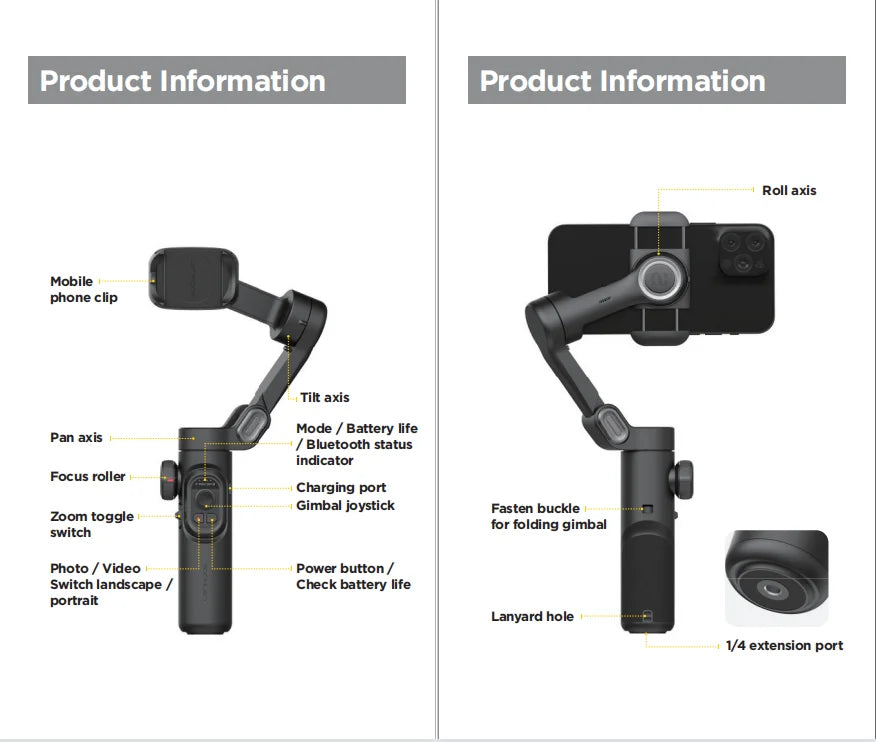 AOCHUAN SmartXE 3-Axis Smartphone Gimbal