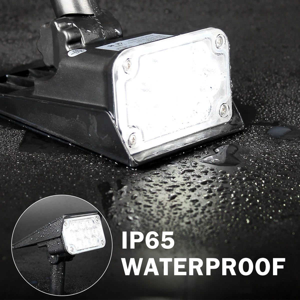Adjustable Solar Garden Spotlight – IP65 Waterproof