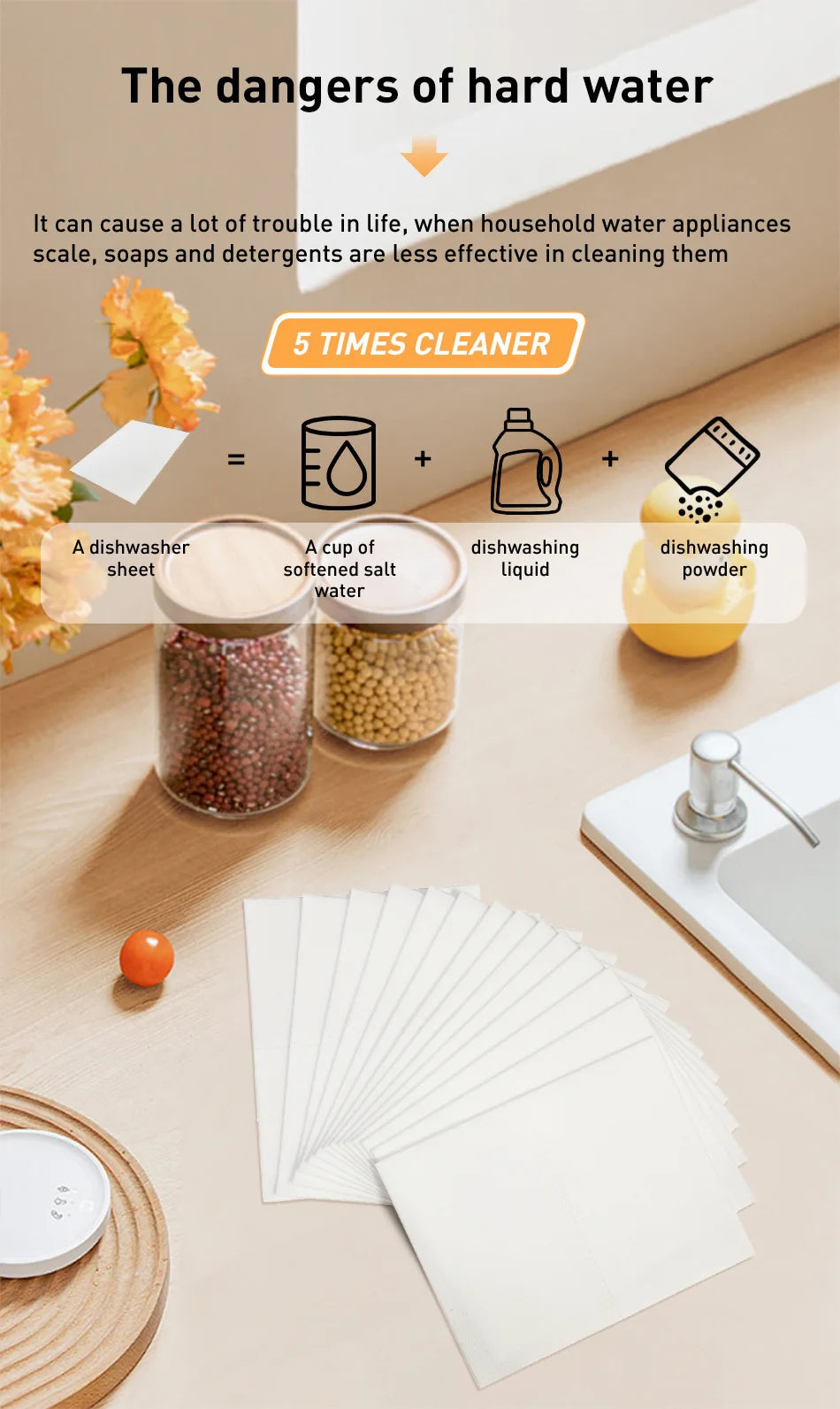 Multifunction Dishwasher Cleaning Tablets