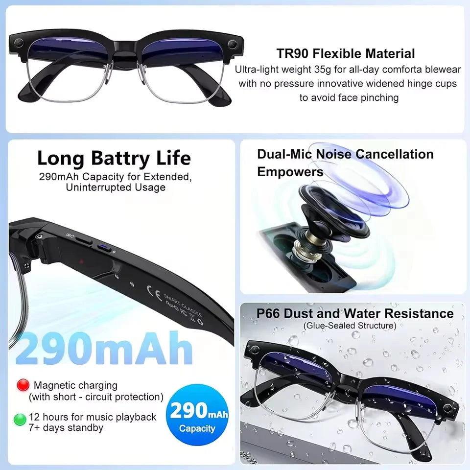 AI Smart Glasses with 4K Camera