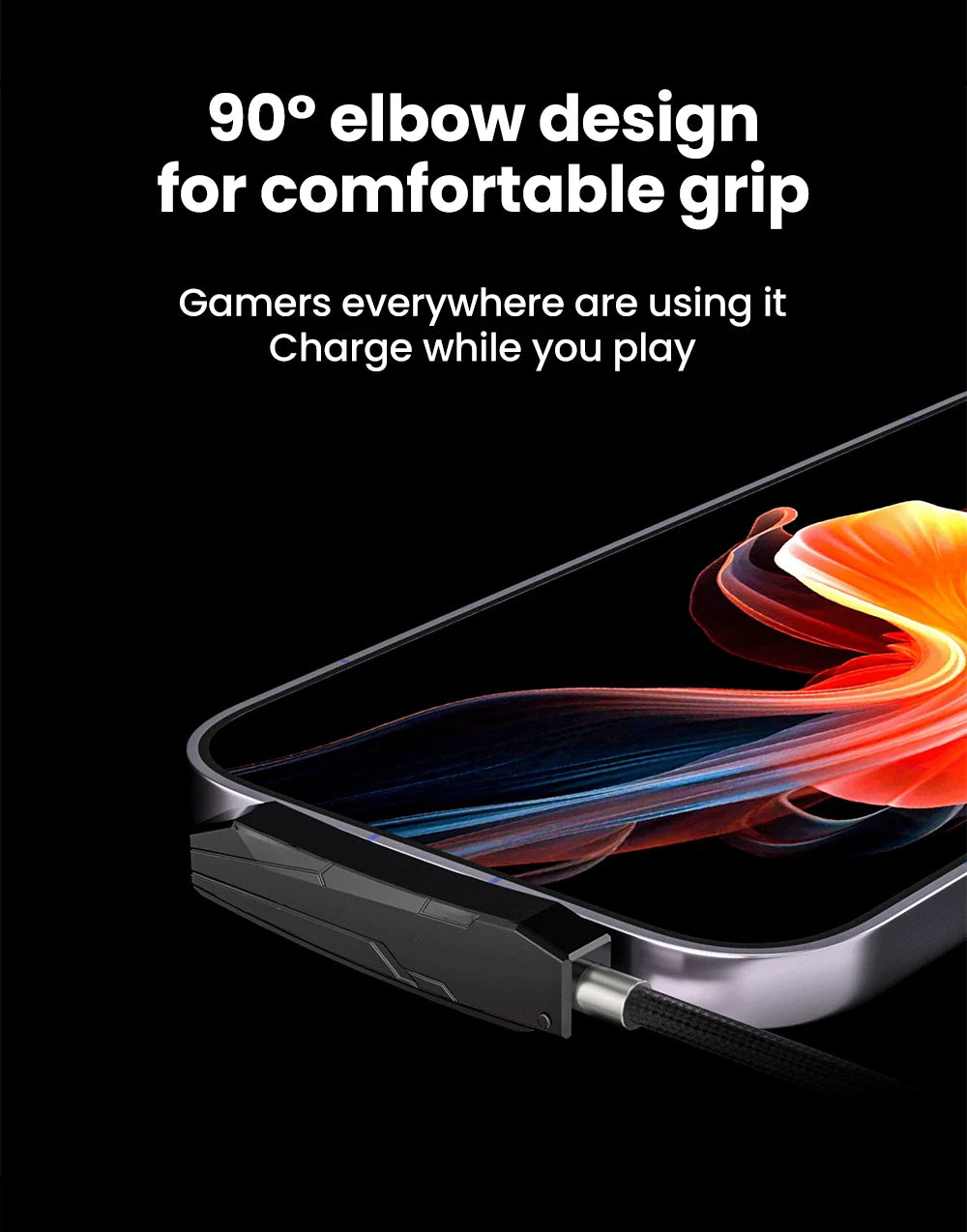 2-in-1 USB-C Fast Charging Cable with Phone Stand