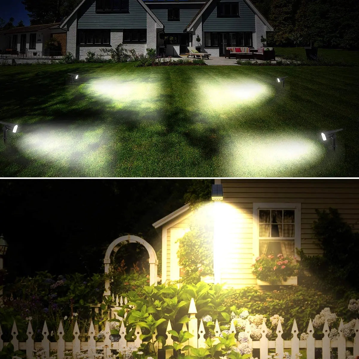 Adjustable Solar Garden Spotlight – IP65 Waterproof