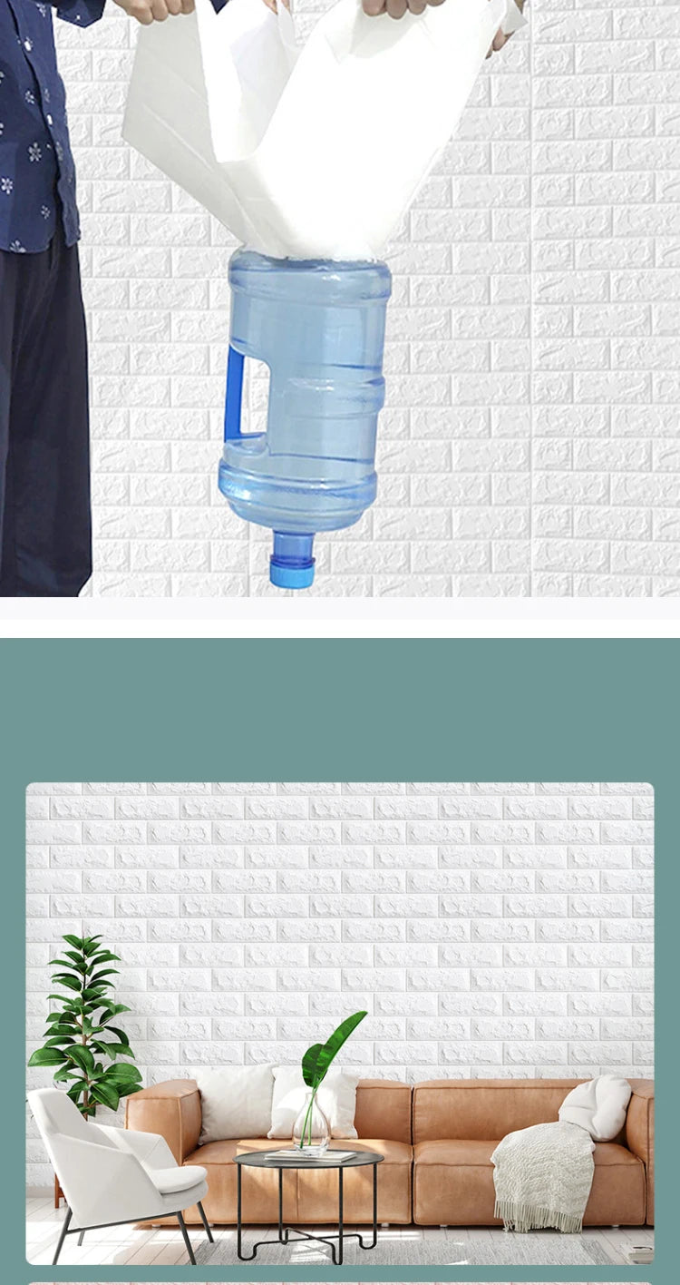 3D Brick Wall Sticker Panel (70×100cm)