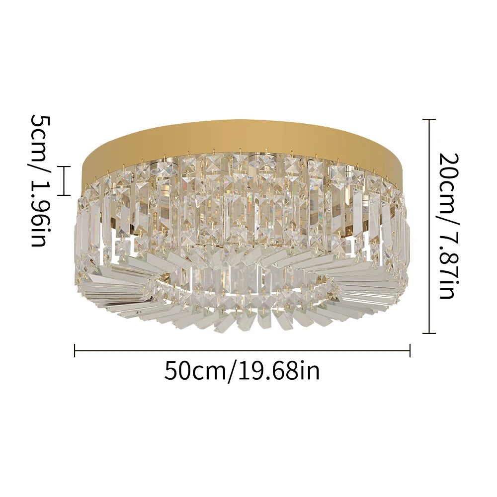 Luxury Gold Crystal LED Ceiling Chandelier