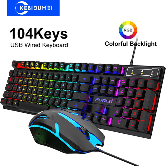 RGB Wired Gaming Keyboard – 104 Keys