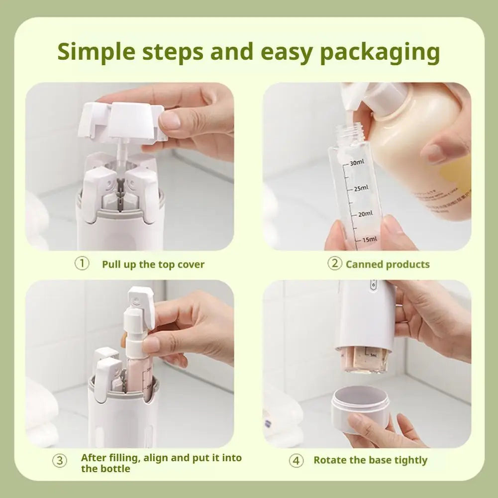 4-in-1 Travel Dispenser Bottle