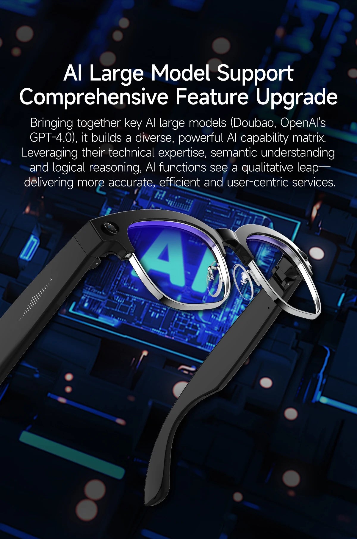 AI Smart Glasses with 4K Camera