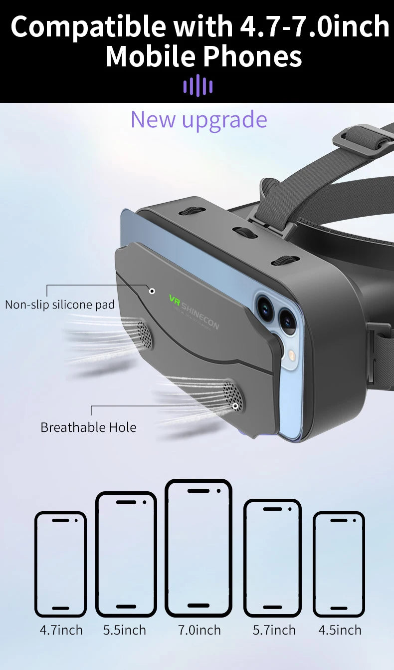3D VR Virtual Reality Headset for Smartphones