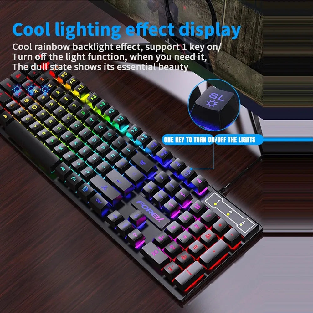 RGB Wired Gaming Keyboard – 104 Keys