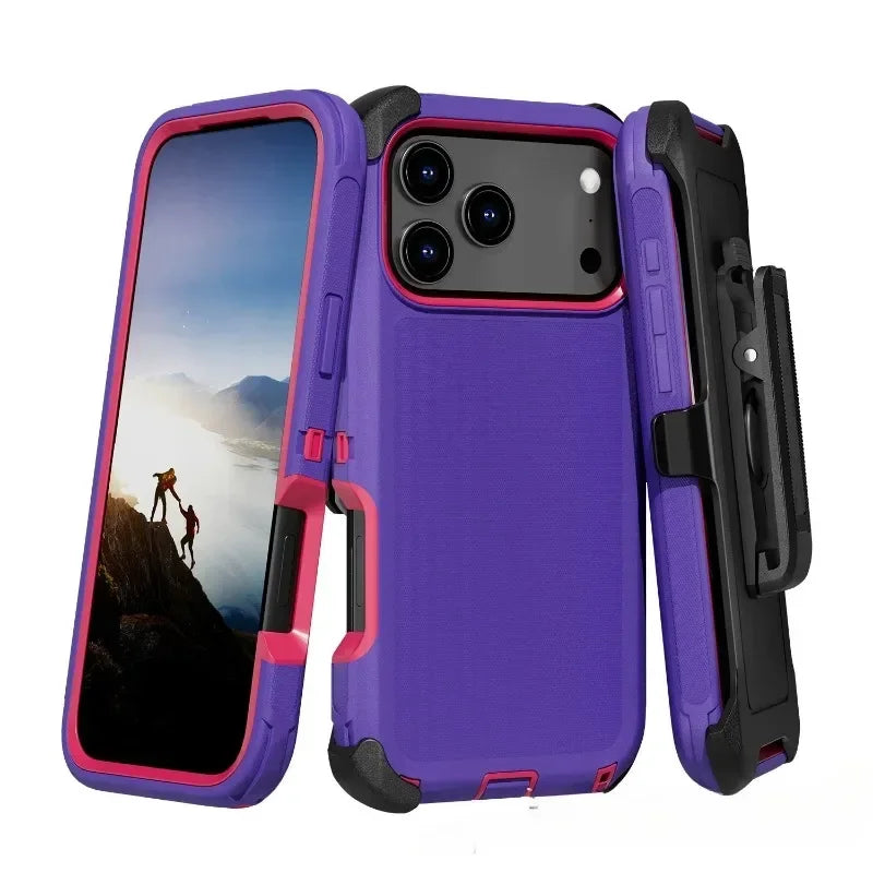 3-in-1 Military Armor iPhone Case