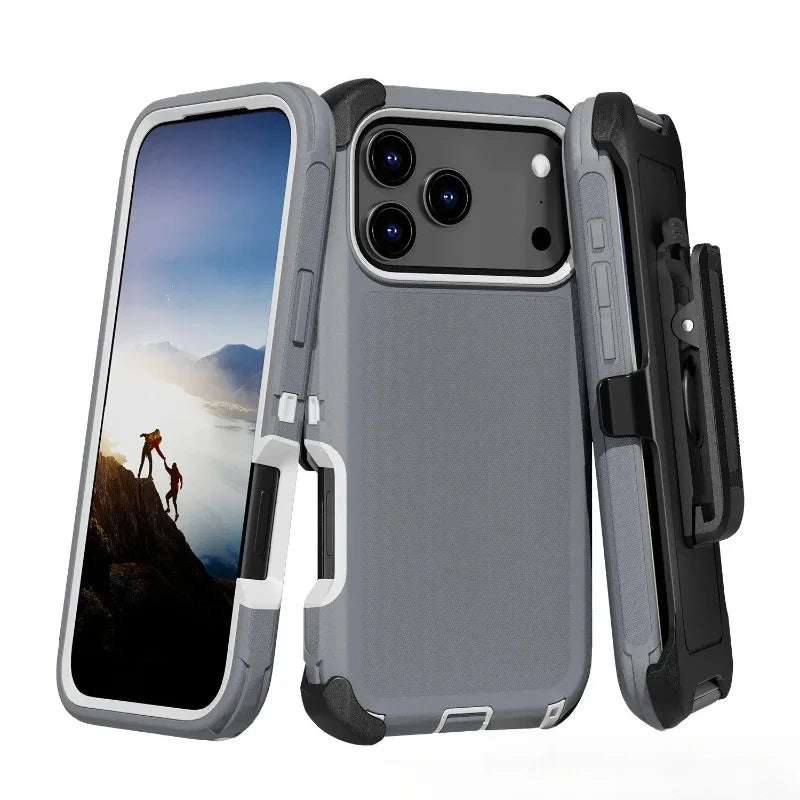 3-in-1 Military Armor iPhone Case