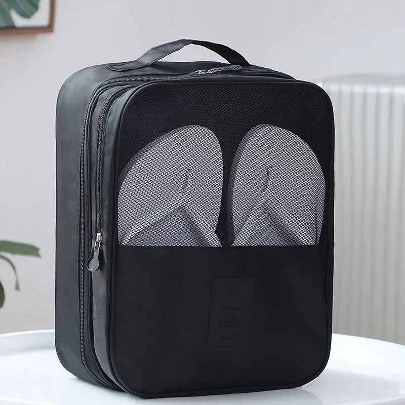 3-Layer Portable Travel Shoe Organizer Bag