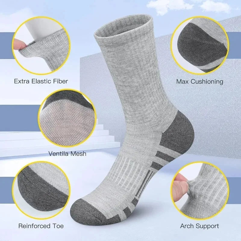 Breathable Cushion Sports Socks (4 Pairs)