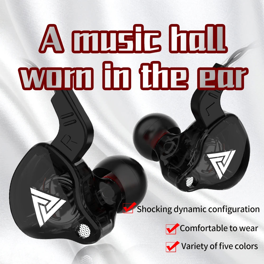 QKZ AK6 HiFi Stereo In-Ear Earphones with Mic