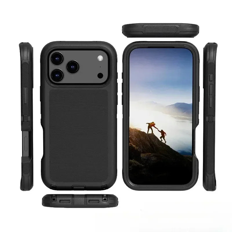3-in-1 Military Armor iPhone Case