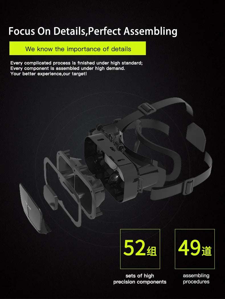 3D VR Virtual Reality Headset for Smartphones