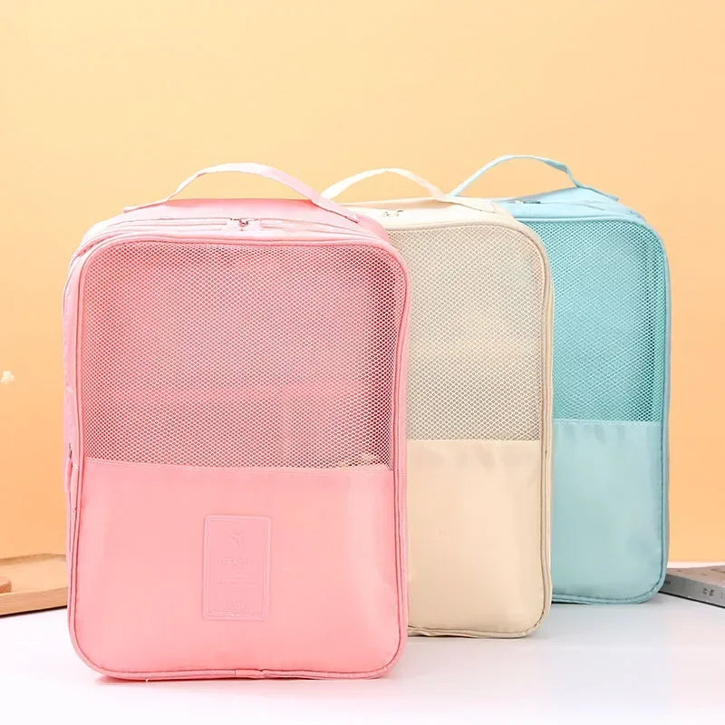 3-Layer Portable Travel Shoe Organizer Bag