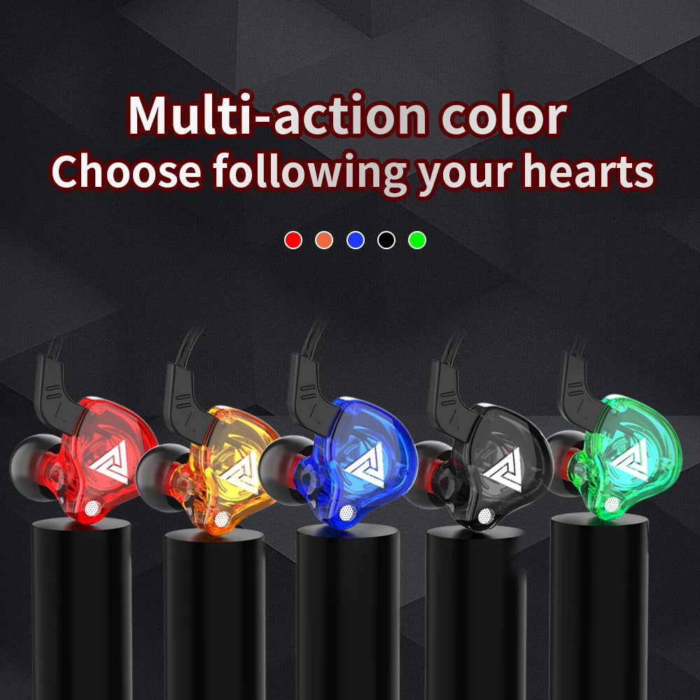 QKZ AK6 HiFi Stereo In-Ear Earphones with Mic