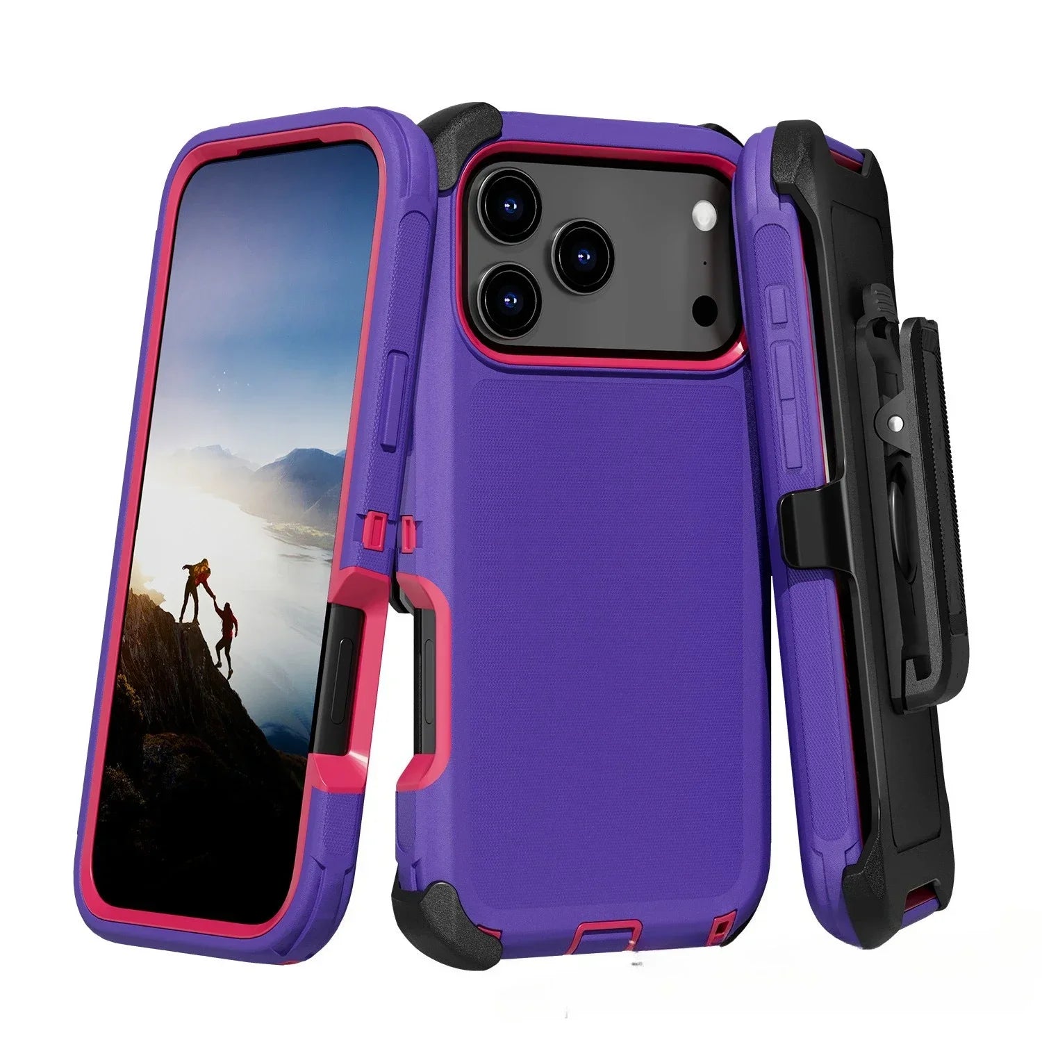 3-in-1 Military Armor iPhone Case