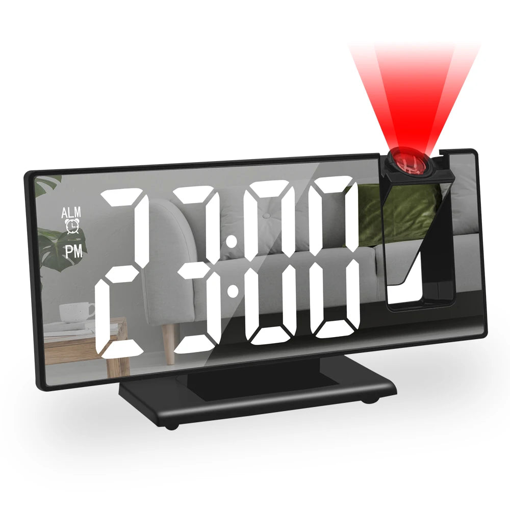 LED Projection Alarm Clock