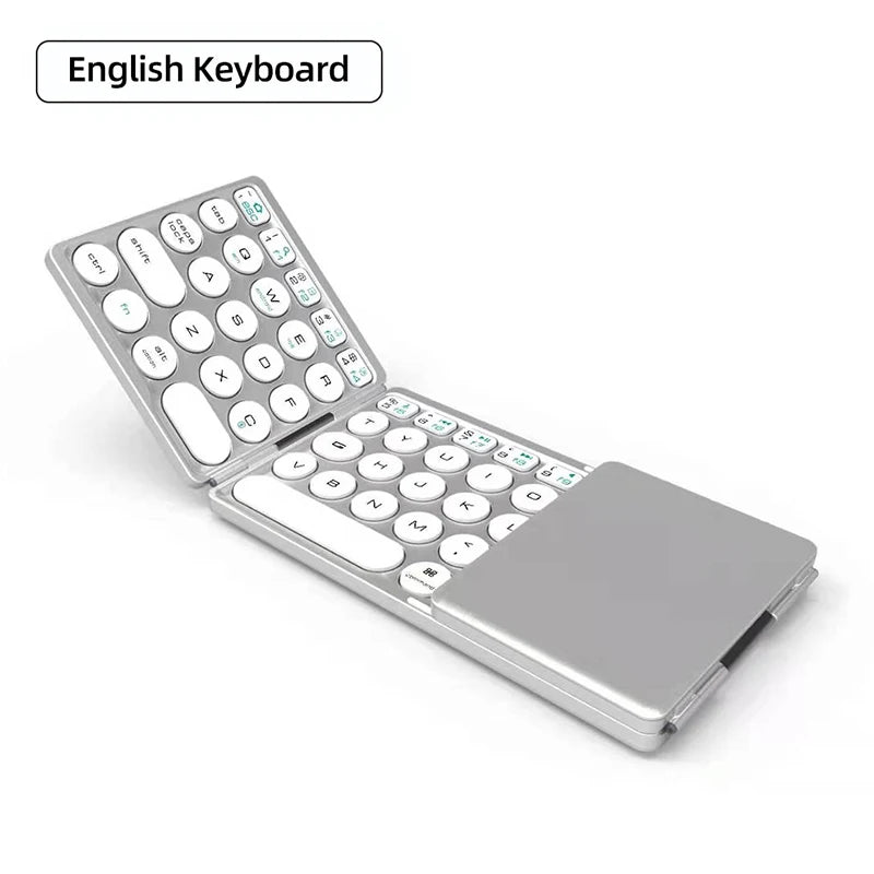Foldable Bluetooth Keyboard with Touchpad