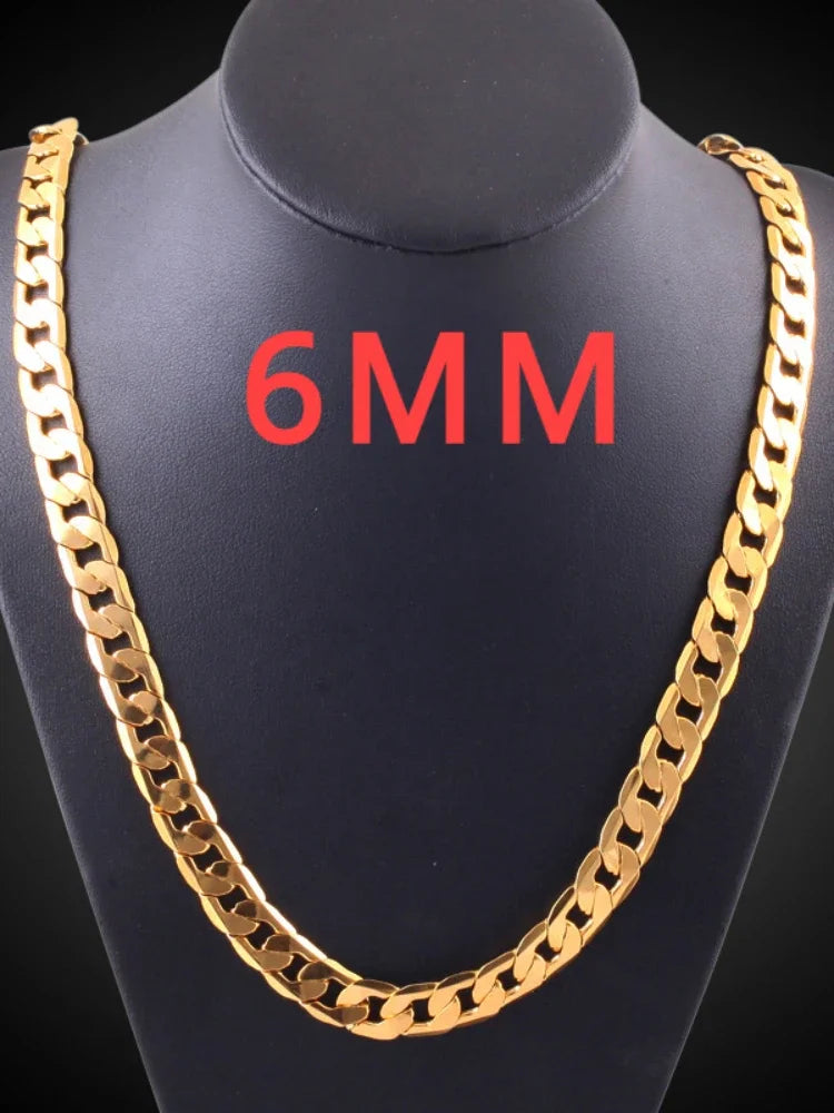 925 Sterling Silver Cuban Chain Necklace