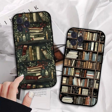 Creative Bookshelf TPU Phone Case for iPhone