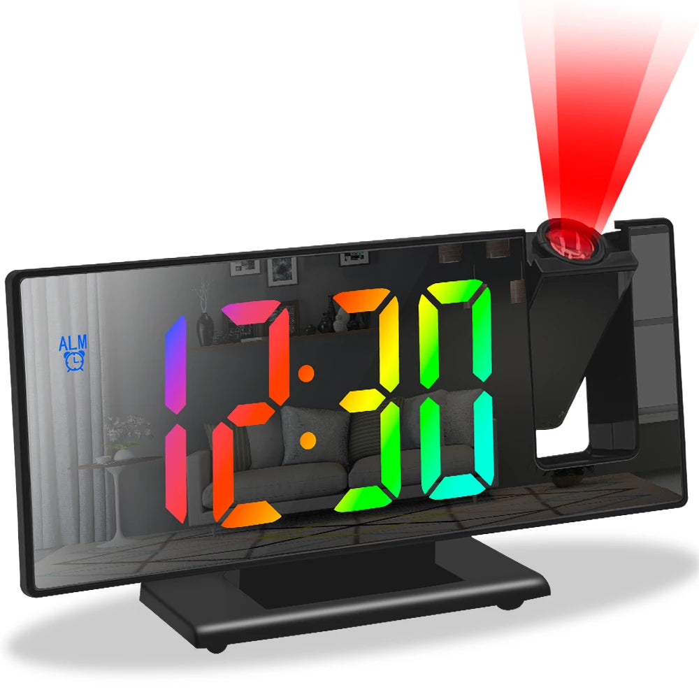 LED Projection Alarm Clock