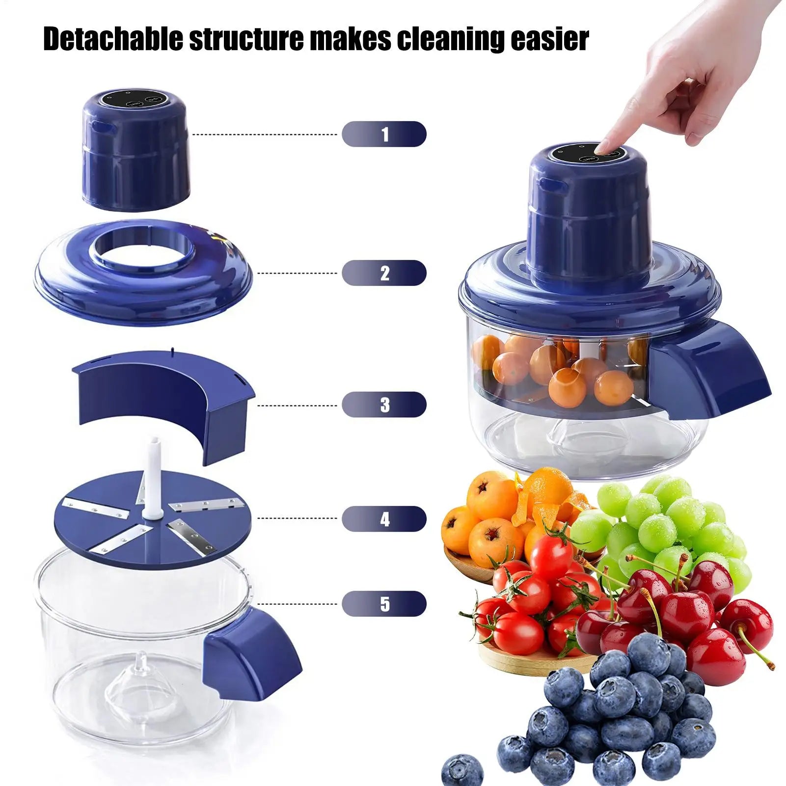 Electric Fruit & Vegetable Peeler – USB Rechargeable