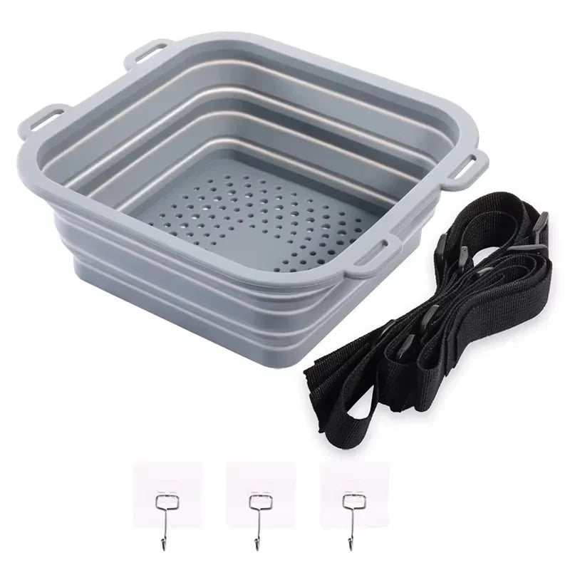 Portable Silicone Ice Bath & Multi-Use Basket