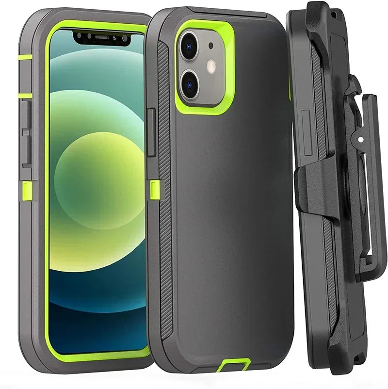 3-in-1 Military Armor iPhone Case