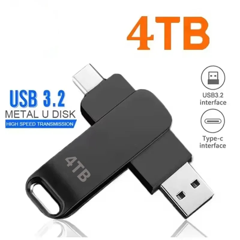 16TB USB 3.2 Type-C Metal Flash Drive