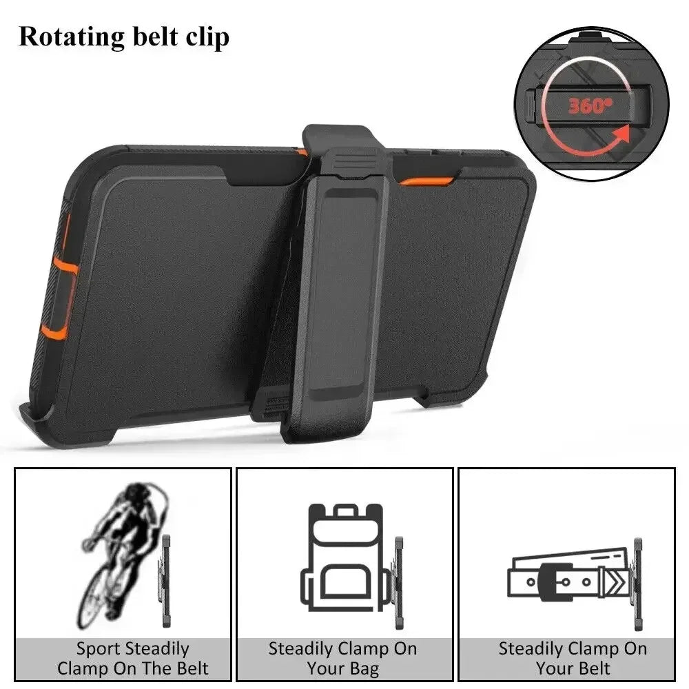 3-in-1 Military Armor iPhone Case