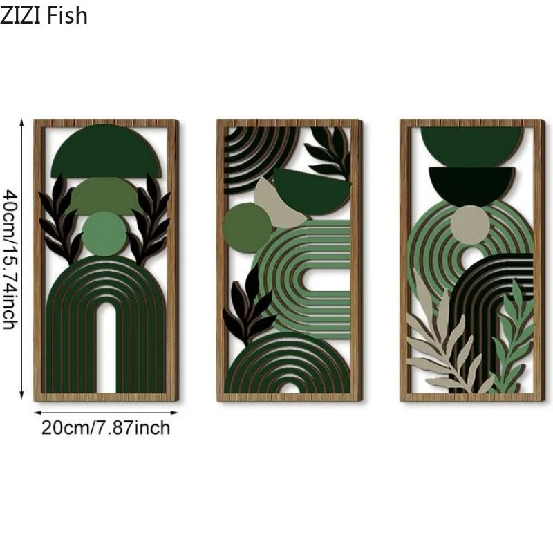 Hollow Wooden Hanging Wall Decor