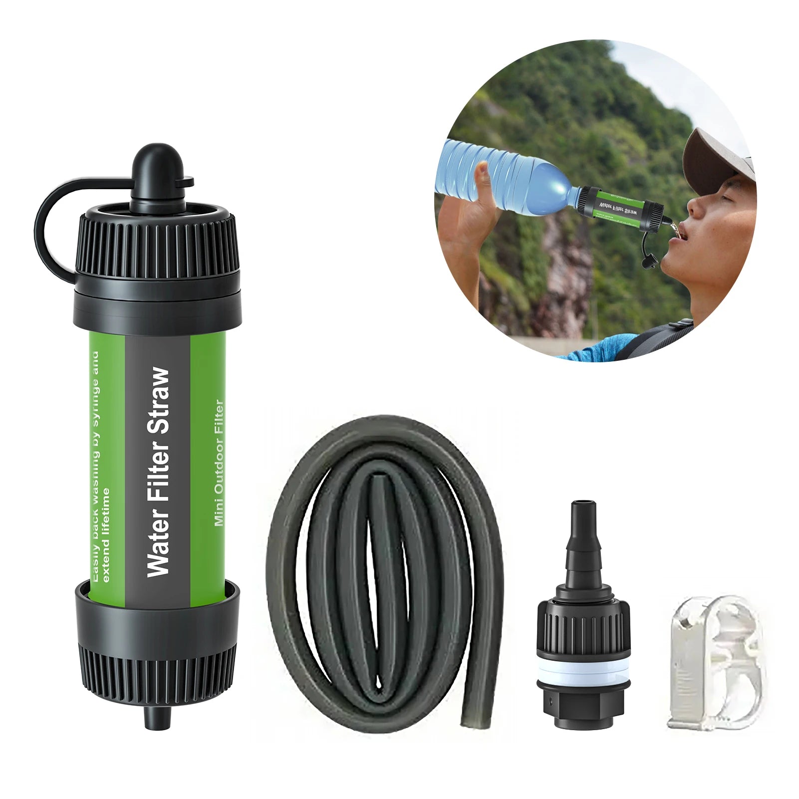 Portable Water Filter Straw – Outdoor Purifier