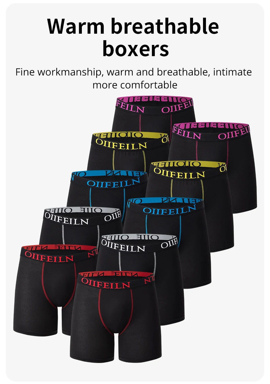 Men’s Quick-Dry Boxer Briefs (10 Pack)