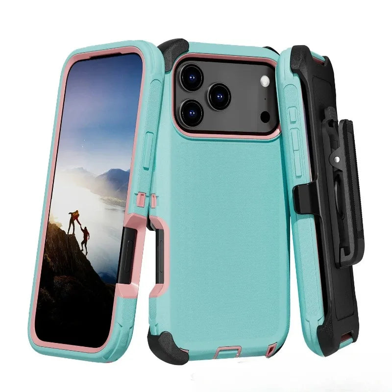 3-in-1 Military Armor iPhone Case