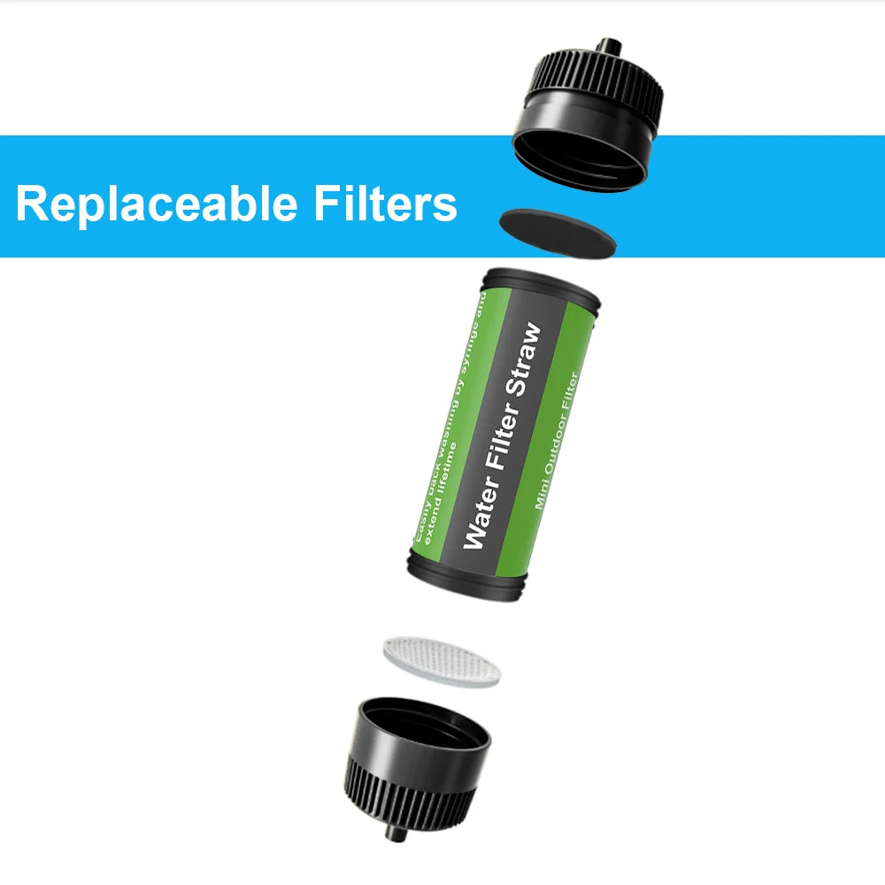 Portable Water Filter Straw – Outdoor Purifier