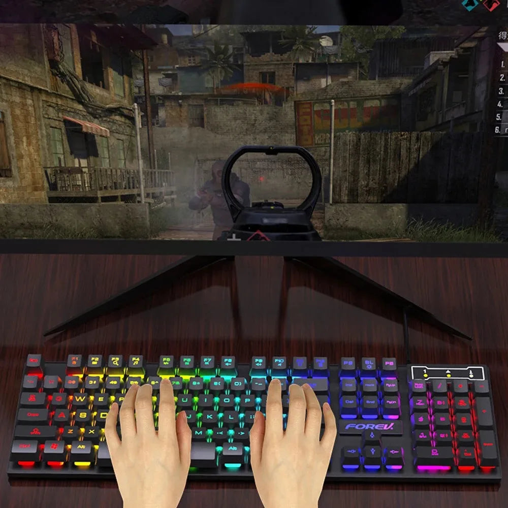 RGB Wired Gaming Keyboard – 104 Keys