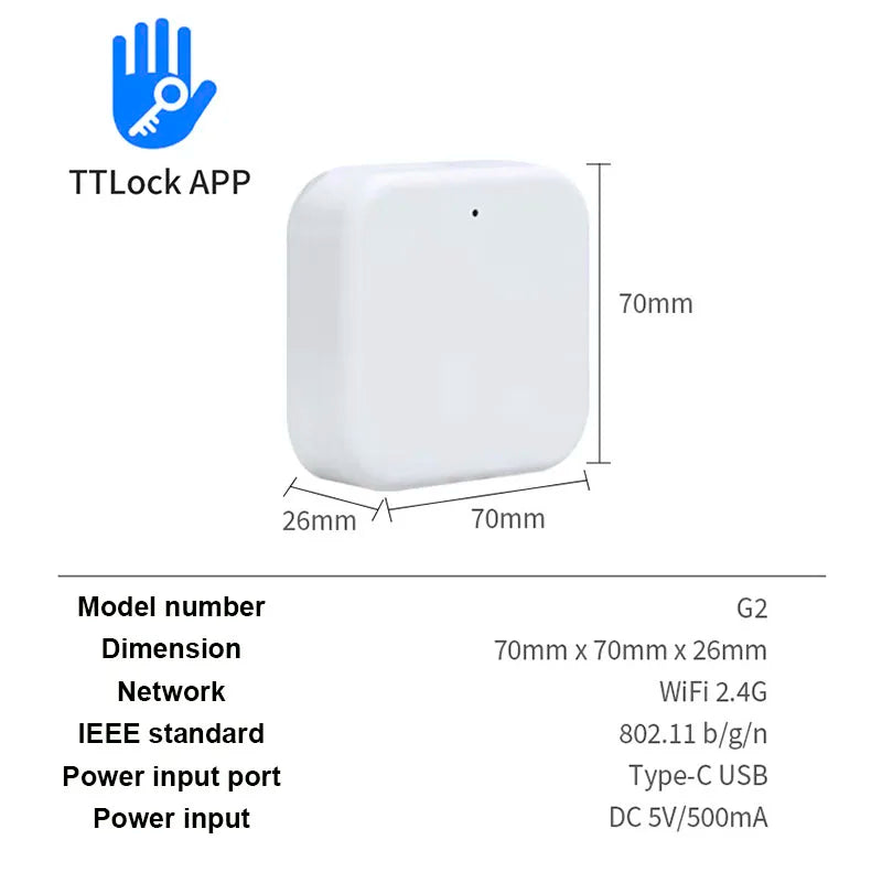 TTLock G2 WiFi Gateway for Smart Locks