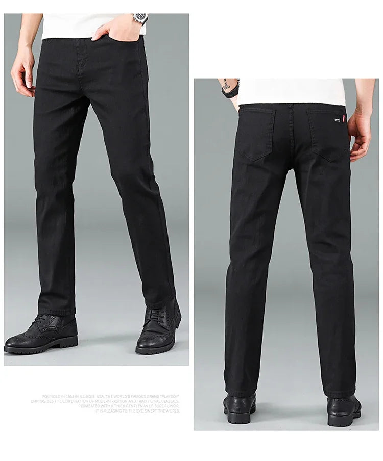 Men’s Slim Fit Cargo Denim Jeans