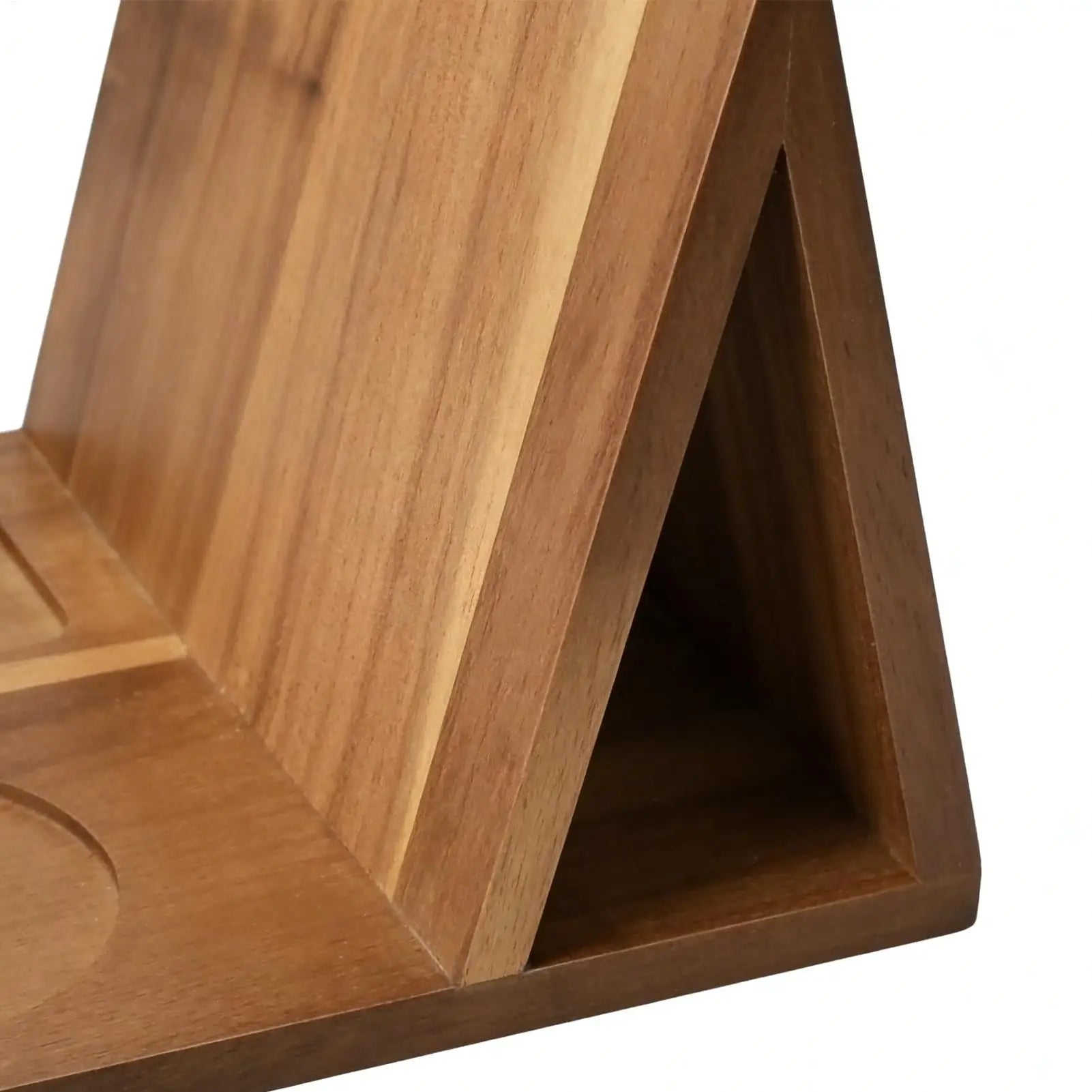Wooden Book Stand with Cup Holder