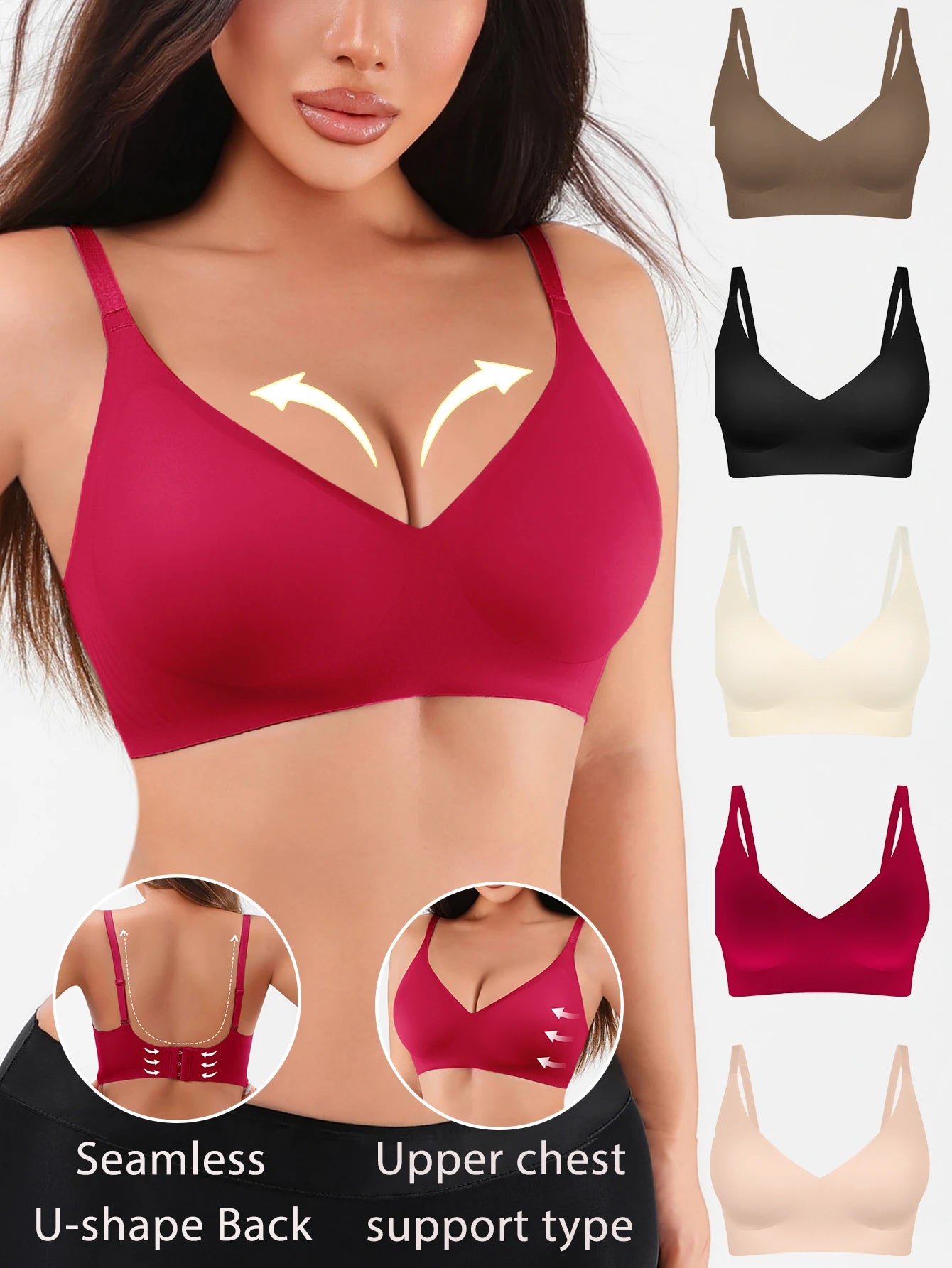 Seamless Push-Up Wireless Bra