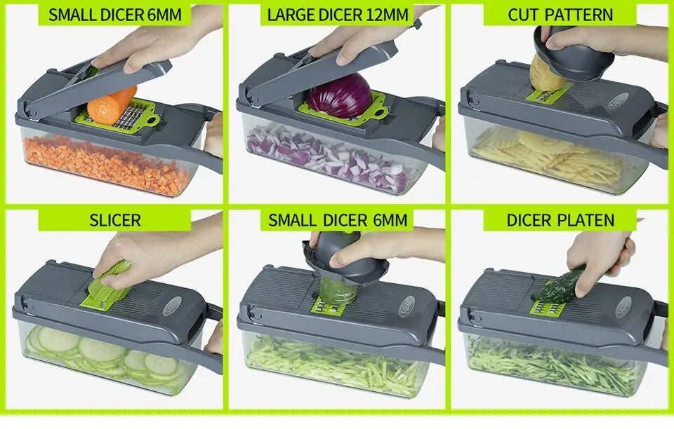 12-in-1 Multifunction Vegetable Slicer