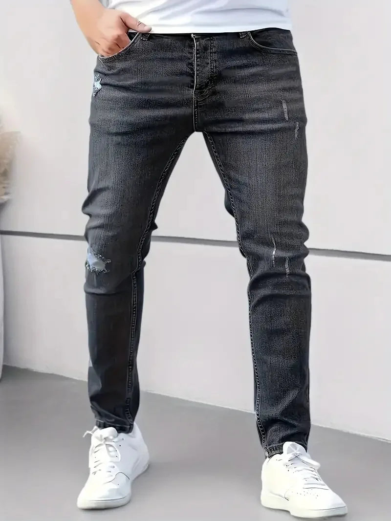 Men’s Slim Fit Cargo Denim Jeans