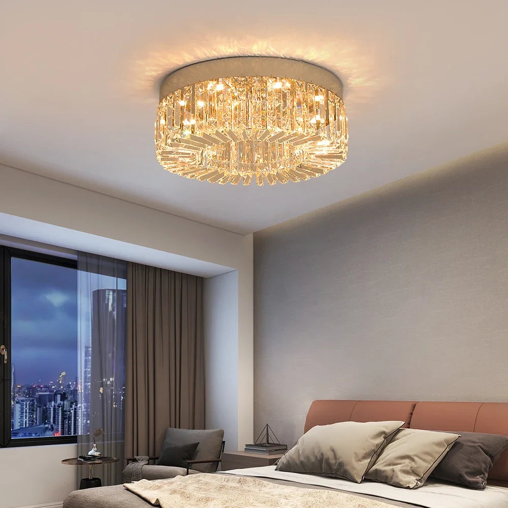 Luxury Gold Crystal LED Ceiling Chandelier